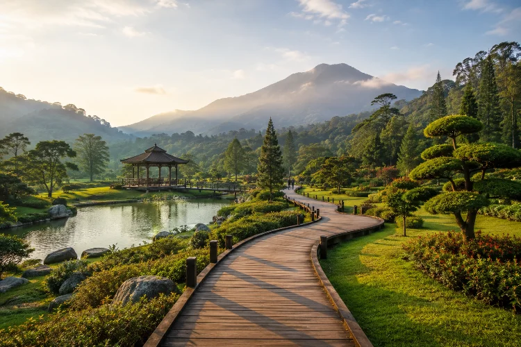 Alamendah Arboretum Park dan Pesona Alam Pegunungannya